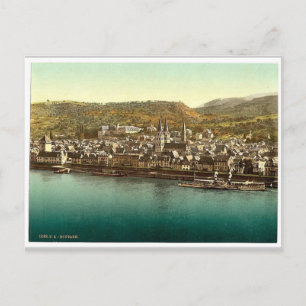 Carte Postale Boppard, Rhin, Allemagne rare Photochrom