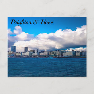 Carte Postale Bord de mer de Brighton et Hove pris de Pier