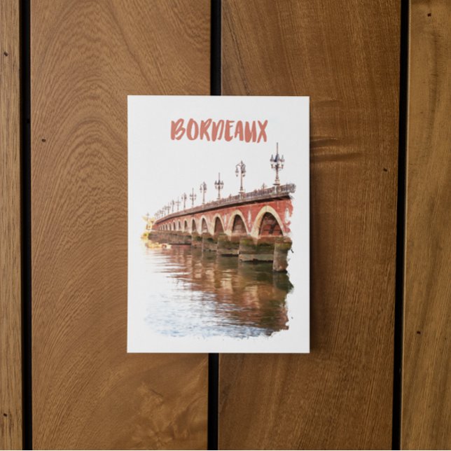 Carte Postale Bordeaux France City Travel (bordeaux france europe travel)