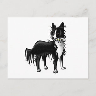 Carte Postale Bordure Collie
