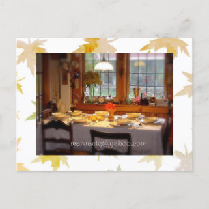 Carte Postale Bordure de remplissage d'automne sur mesure avant