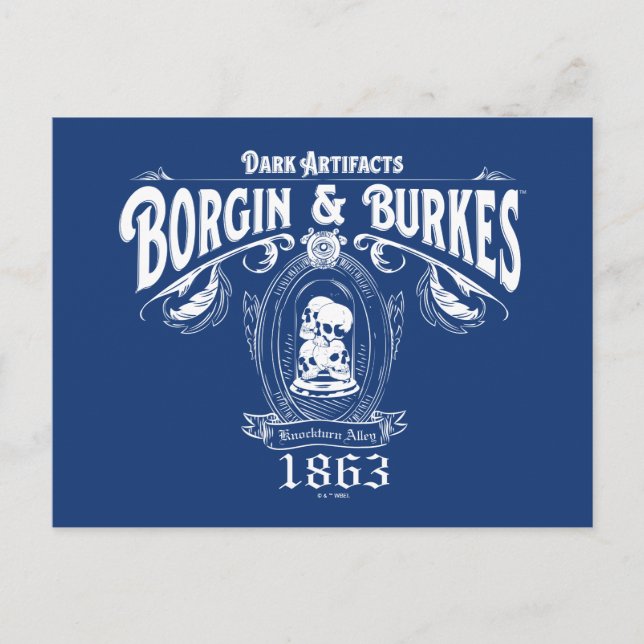 Carte Postale BORGIN & BURKES™ Artefacts foncés Magasin graphiqu (Devant)
