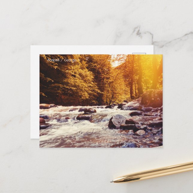 Carte Postale Borjomi, Géorgie (Devant/Arrière en situation)