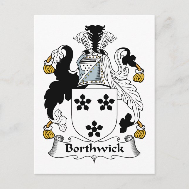 Carte Postale Borthwick Family Crest (Devant)