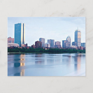 Carte Postale Boston Back bay across Charles River