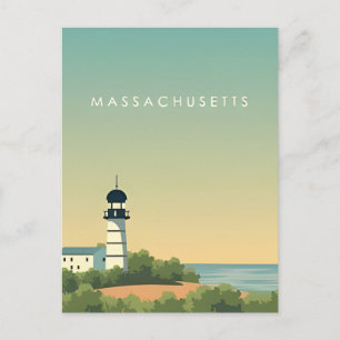 Carte Postale Boston bienvenue au Vintage voyage du Massachusett