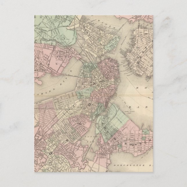 Carte Postale Boston et ses environs (Devant)