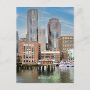 Carte Postale Boston, MA, photo du paysage urbain