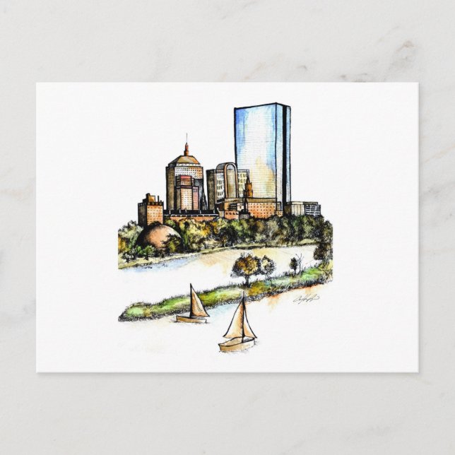 Carte Postale Boston, Massachusetts (Devant)