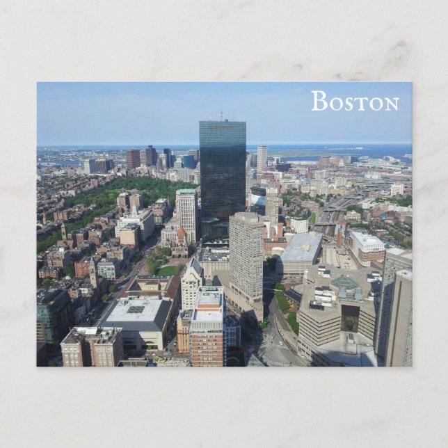 Carte Postale Boston Massachusetts Downtown City Skyline Travel (Devant)