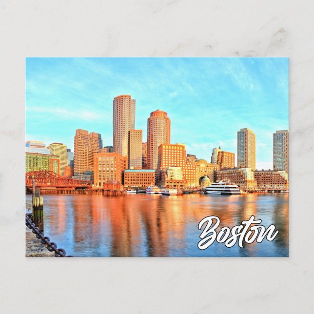 Carte Postale Boston, Massachusetts, États-Unis (Devant)