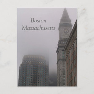 Carte Postale Boston Massachusetts pluvieux