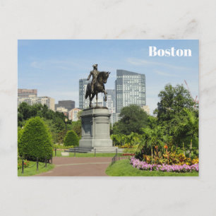 Carte Postale Boston Massachusetts Public Garden Photo de voyage