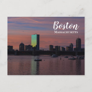 Carte postale Boston Massachusetts Skyline
