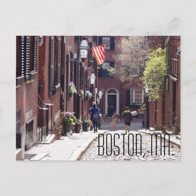 Carte Postale Boston Postcard, le photographe Brad Hines (Devant)