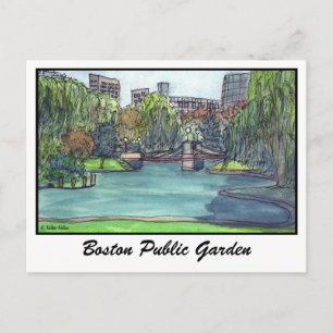 Carte Postale Boston Public Garden