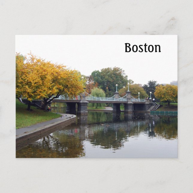 Carte Postale Boston Public Gardens (Devant)