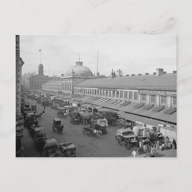 Carte postale Boston Quincy Market 1904 (Devant)