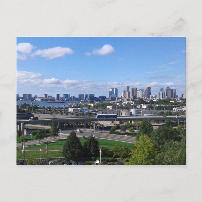 Carte postale Boston Skyline (Devant)