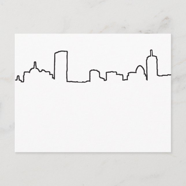 Carte Postale Boston - Skyline (Devant)