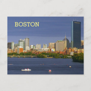 Carte Postale Boston Skyline et Charles River