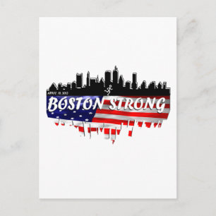 Carte Postale Boston Strong Run