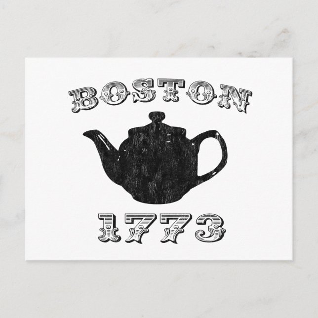 Carte Postale boston tea party (Devant)