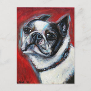 Carte Postale Boston Terrier Love