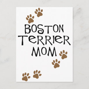 Carte Postale Boston Terrier Maman