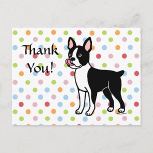 Carte Postale Boston Terrier Standing