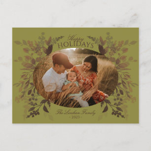 Carte postale Botanique Aquarelle Vert