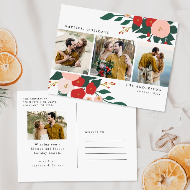 Carte Postale Botanique d'hiver 4 Vacances photo (Créateur téléchargé)