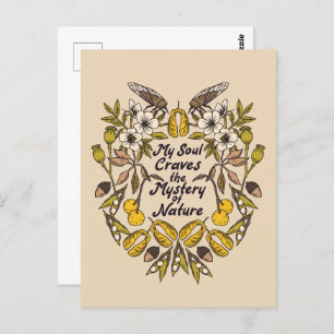 Carte postale botanique Nature Lover Cicada