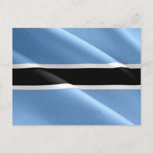 Carte Postale Botswana - Drapeau -