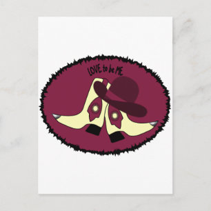 Carte Postale BOTTES DE COWBOT - FILLE - L'AMOUR D'ÊTRE MOI.png