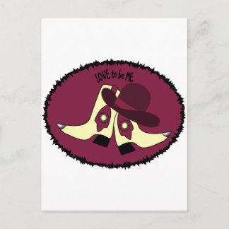 Carte Postale BOTTES DE COWBOT - FILLE - L'AMOUR D'ÊTRE MOI.png