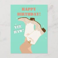 Bottes de fille moderne Jambes Yeehaw Anniversaire