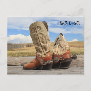 Carte Postale Bottes du Dakota du Nord