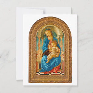 Carte Postale Botticelli (1445-1510) Madonna & Child Enthroned