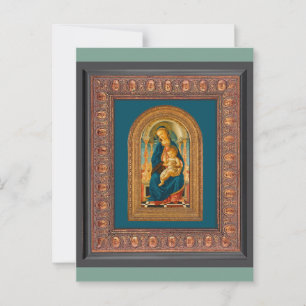 Carte Postale Botticelli (1445-1510) Vierge à l'Enfant Enthronée