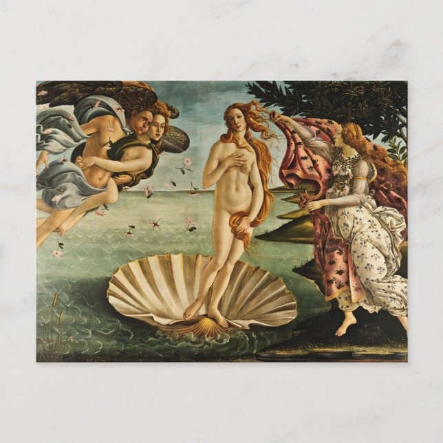 Carte Postale Botticelli - La Naissance De Vénus (Devant)
