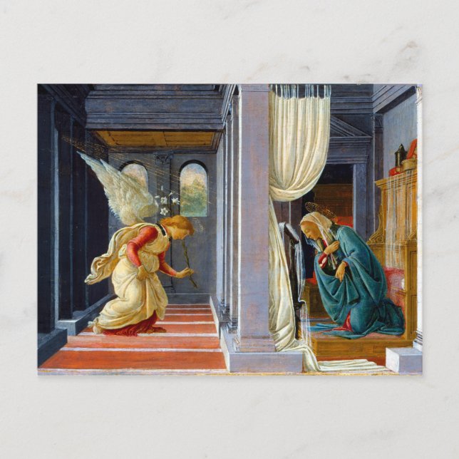Carte Postale Botticelli L'Annonciation (Devant)
