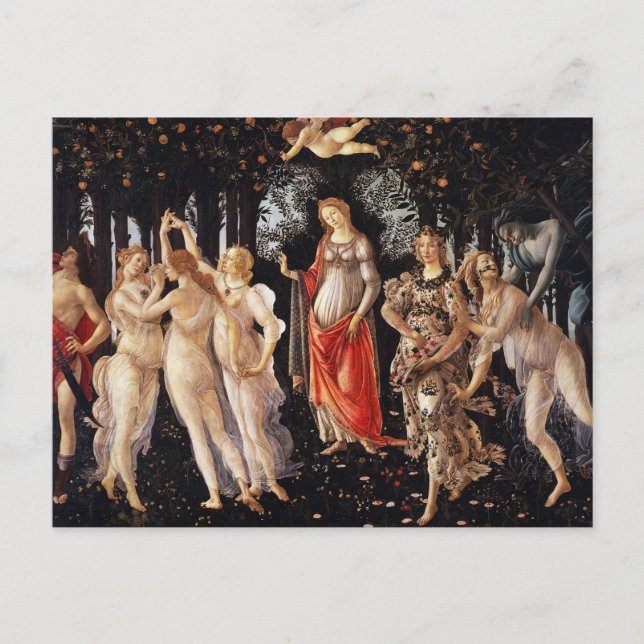 Carte postale Botticelli Primavera (Devant)
