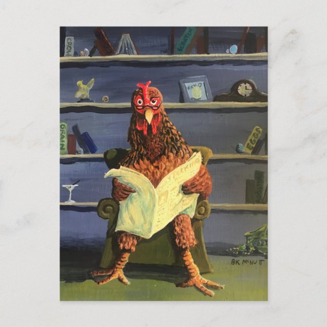 CARTE POSTALE BOUCLE À POULET NE PERTURBE PAS (Devant)