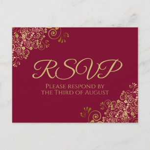 Carte Postale Boucles d'or et tournois Maroon Mariage Bourgogne 