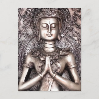 Carte Postale Bouddha argenté
