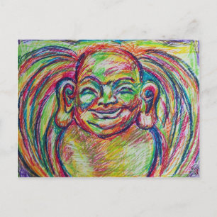Carte Postale Bouddha coloré