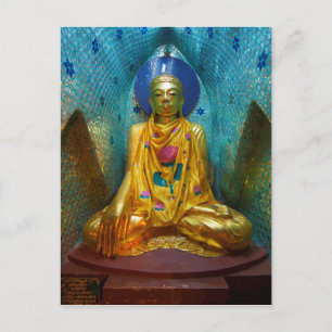 Carte Postale Bouddha dans une alcôve ornée