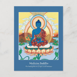 Carte Postale Bouddha de médecine CARD - avec beau dos