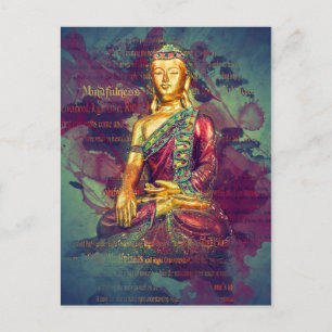 Carte Postale Bouddha de Mindfulness